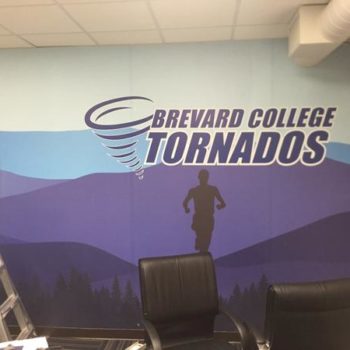 Brevard College Tornados wall mural