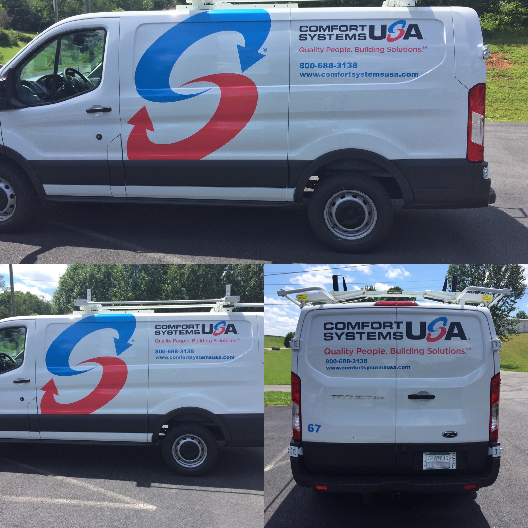 Comfort Systems USA vehicle decals