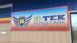 H-Tek Autocare store front sign