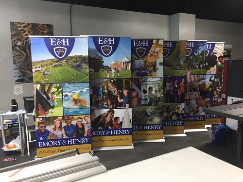 Emory & Henry retractable banners