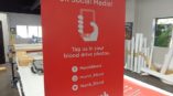 Marsh Blood social media retractable banner