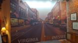 Virginia Tennessee line wall mural