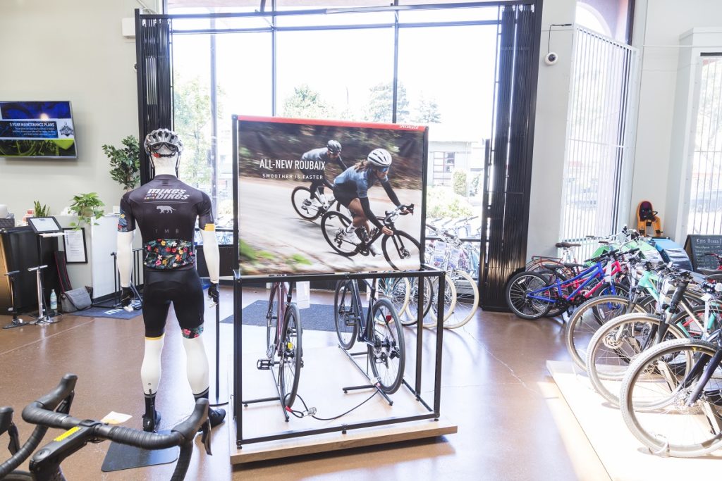 Bicycle shop POP display