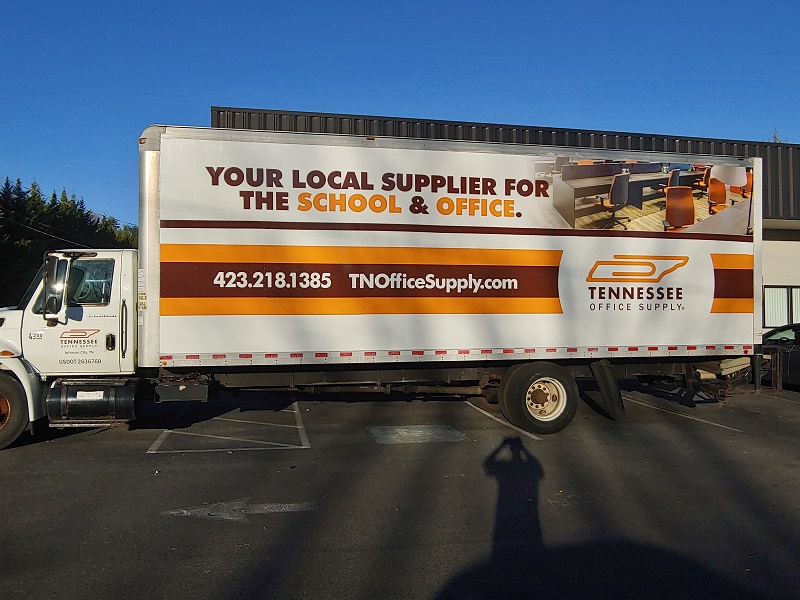 TN Office Supply trailer wrap