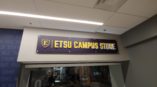 ETSU campus store sign