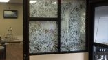 Sycamore Shoals white vinyl window decal design