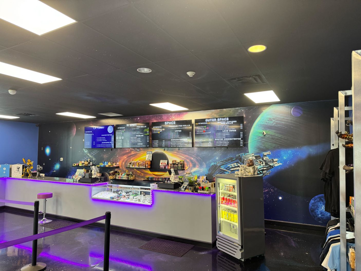 Space Apes POS Counter Wall Mural