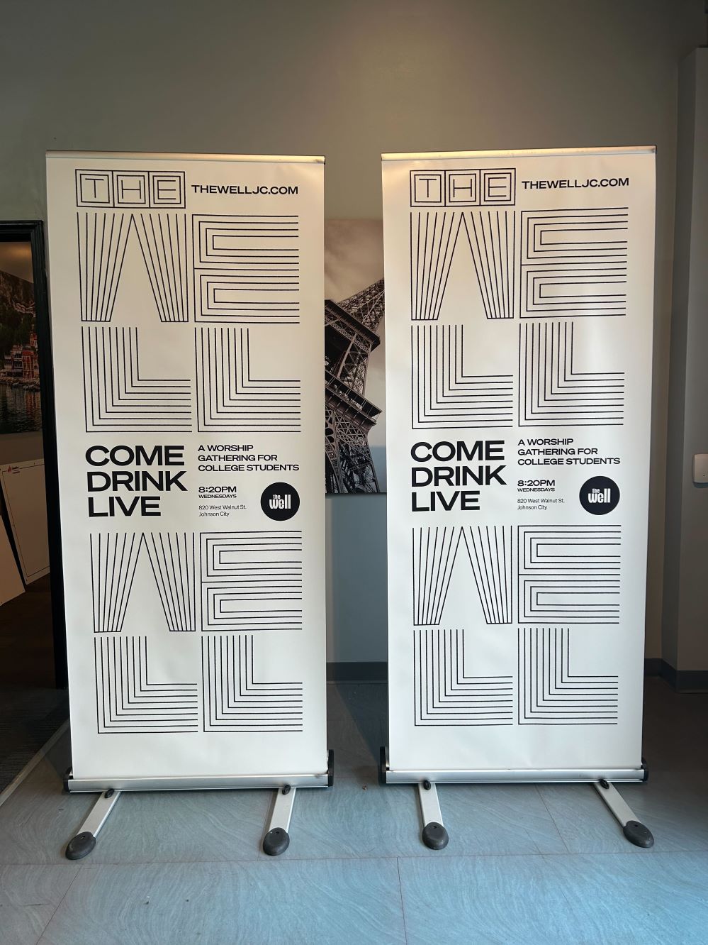 The Well Retractable Banner