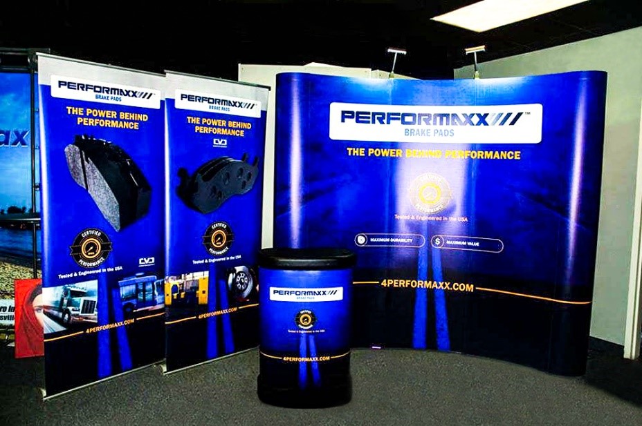Event graphics: Tabletop trade show display