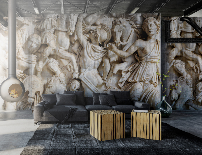 Stylish wall mural for modern interior design, enhancing aesthetic appeal of any space.