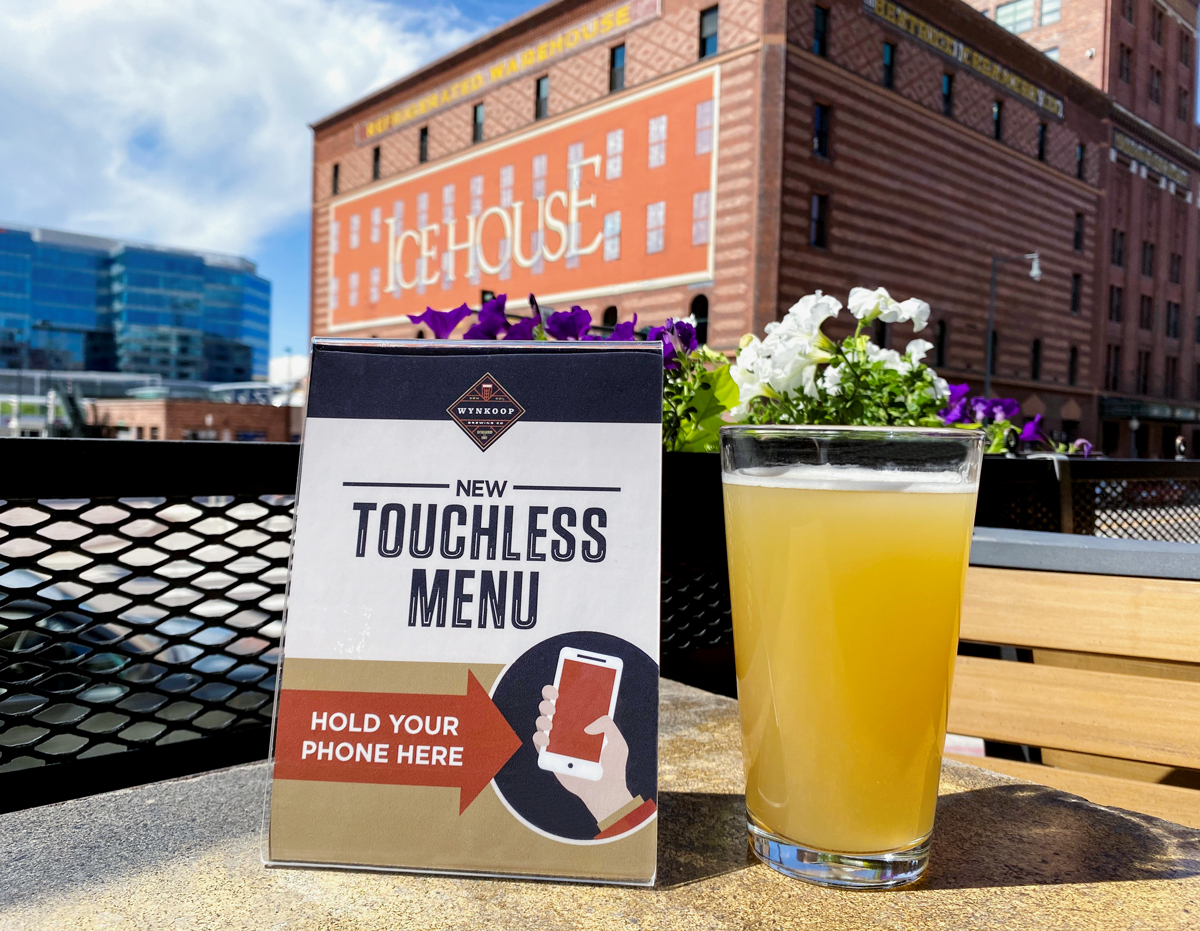 Touchless Menu sign