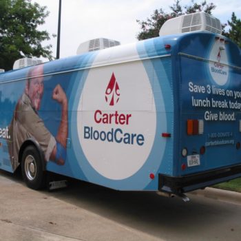 Carter BloodCare fleet wrap