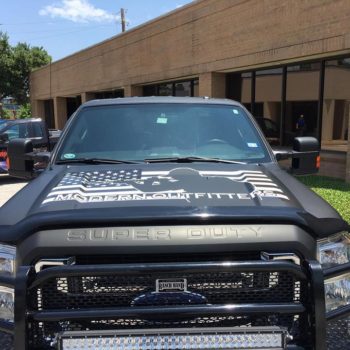 Modern Outfitters truck decal on front