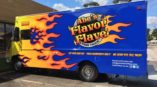 Abe's Flavor Flave taco truck fleet wrap