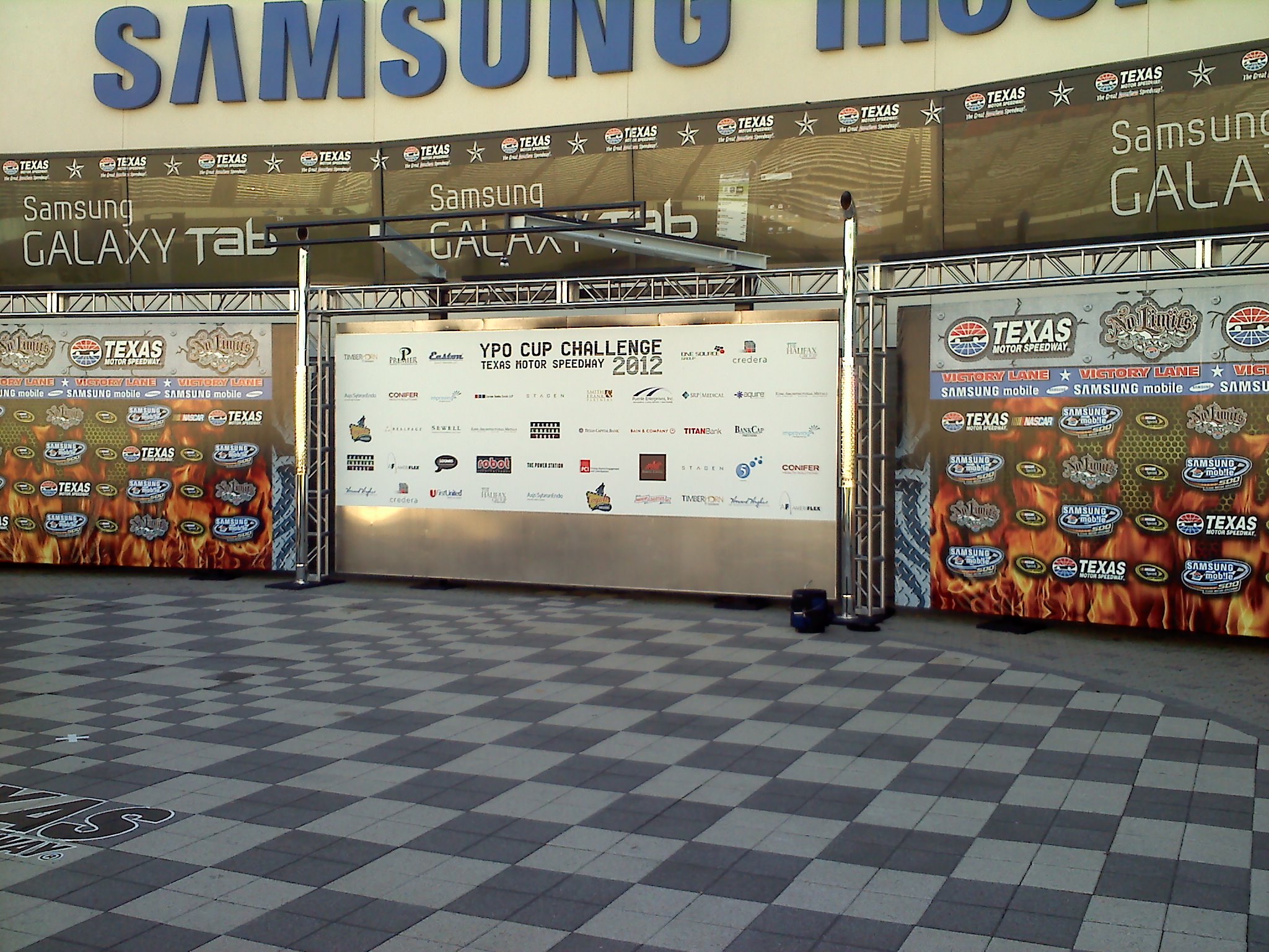 Step and repeat banners in Samsung building