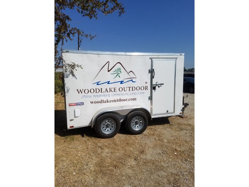 Woodlake Outdoor wrap on trailer