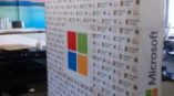 Microsoft step and repeat banner