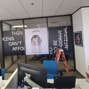 Dallas custom window graphic