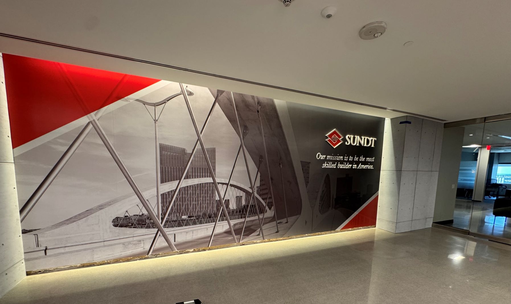 Professional lobby sign by Speed Pro Dallas