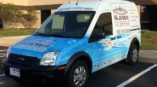 Glaser Softwater van wrap graphics front view