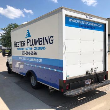 Heeter Plumbing truck wrap graphics