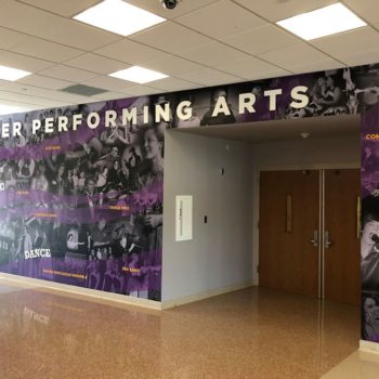 Butler Performing Arts wall mural graphic
