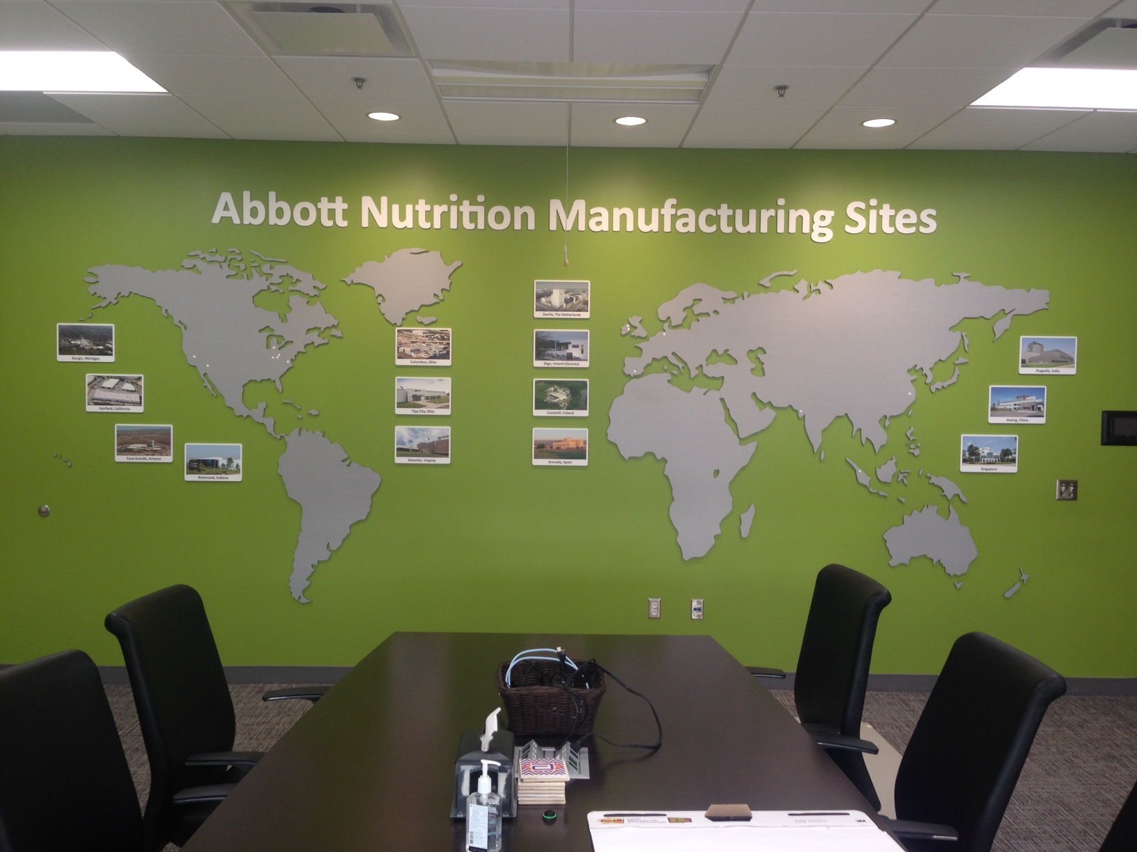 Abbott Manufacturing Map