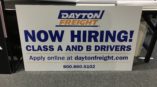 Dayton Freight Hiring Signs