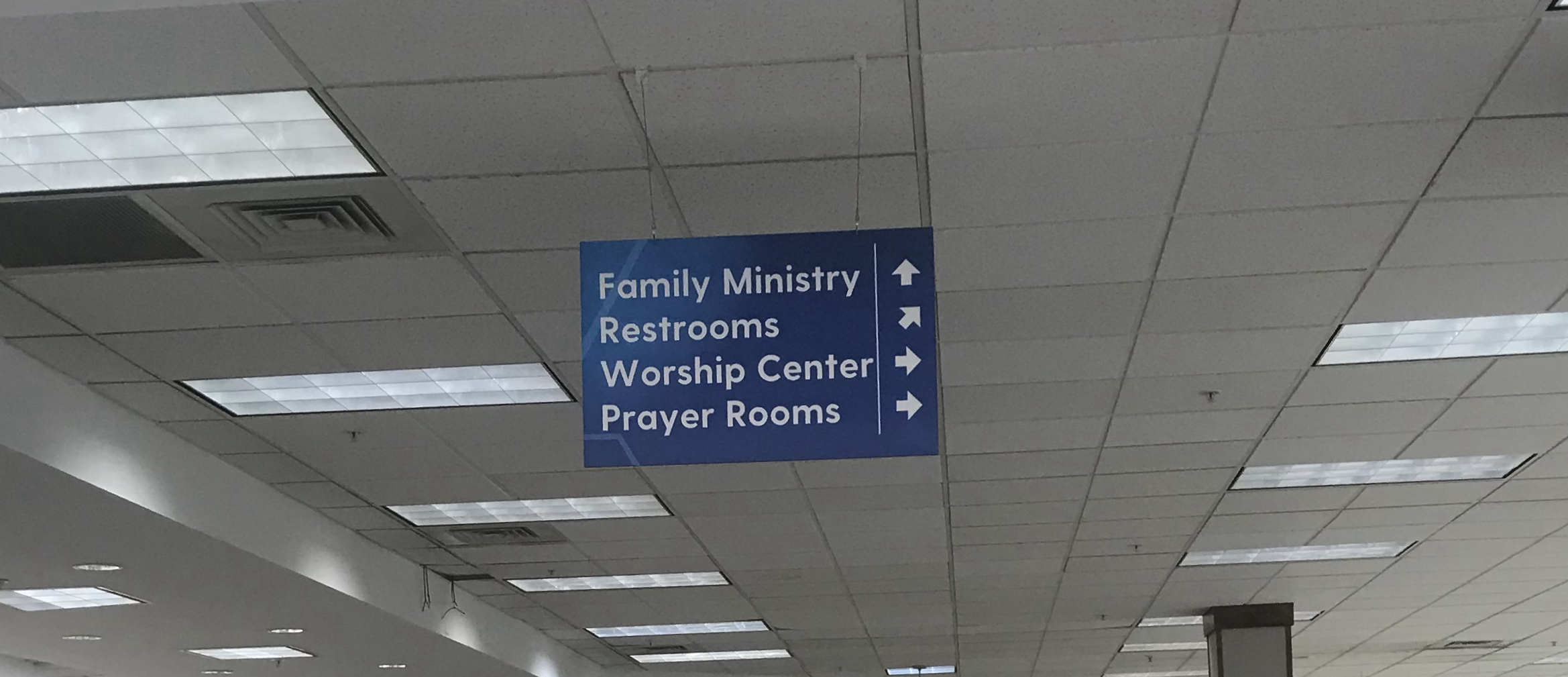 Religious Organization Directional Signage