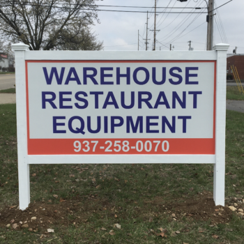 Warehouse Restaurant Equipment Sign