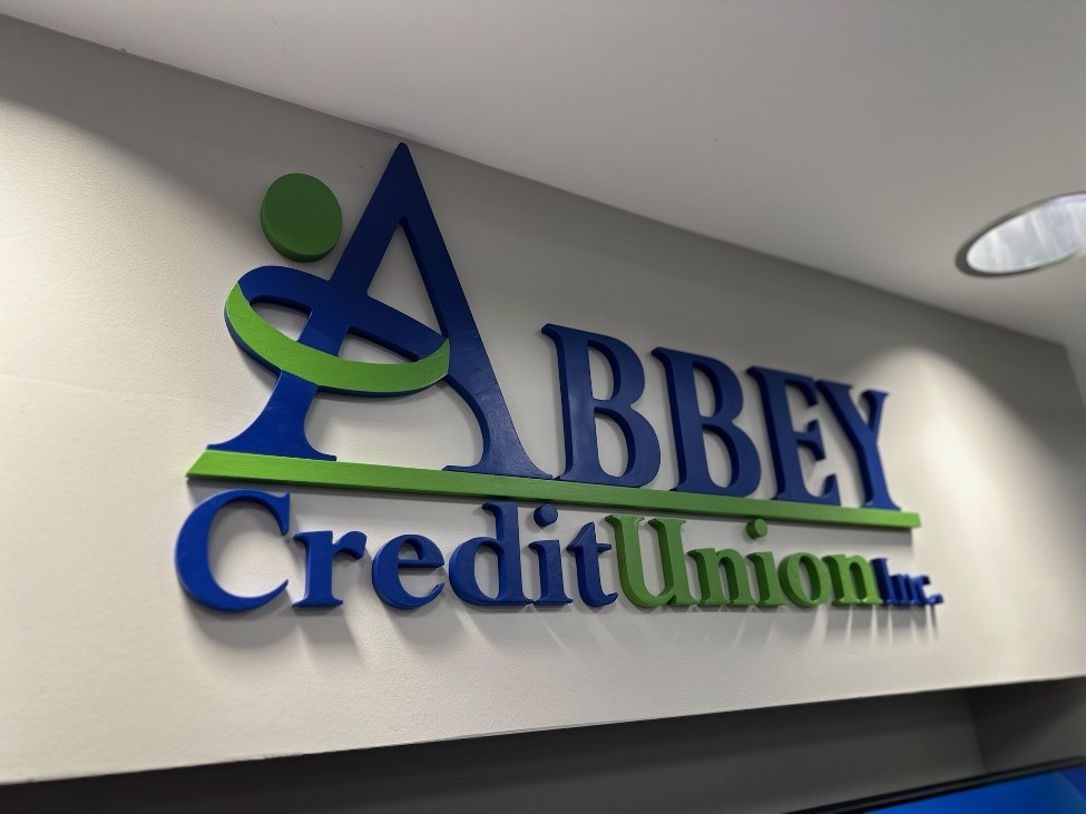 Abbey Credit Union New Location Signage