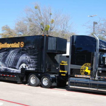 Continental truck wrap