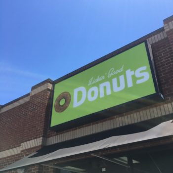 Donut shop outdoor sign
