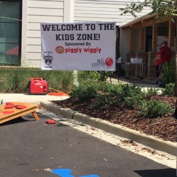 Kids Zone outdoor banner