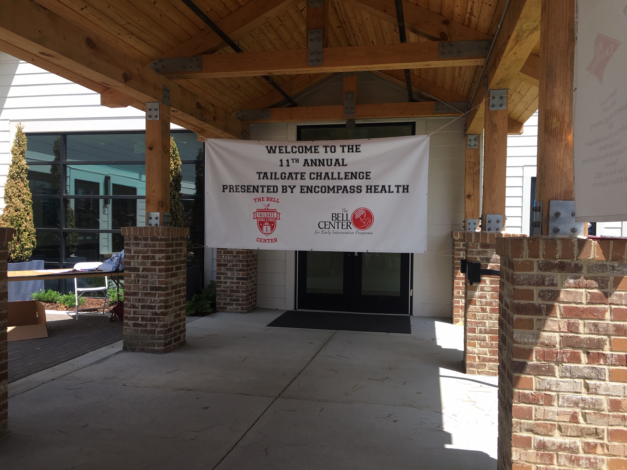 Tailgate challenge outdoor banner