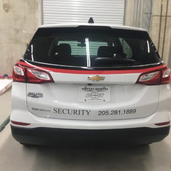 Summit Security vehicle bumper graphic