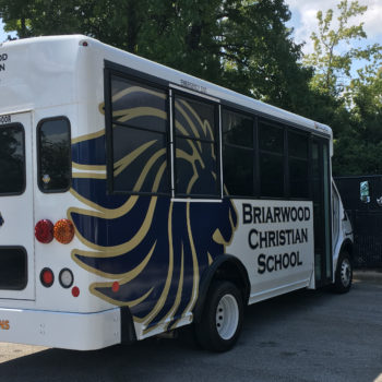 Briarwood Christian School bus wrap
