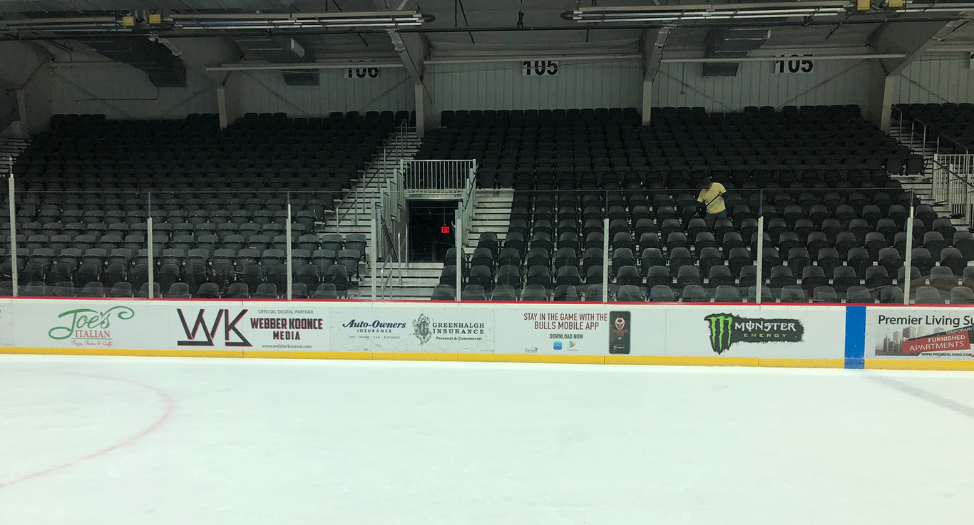 Bulls hockey rink  