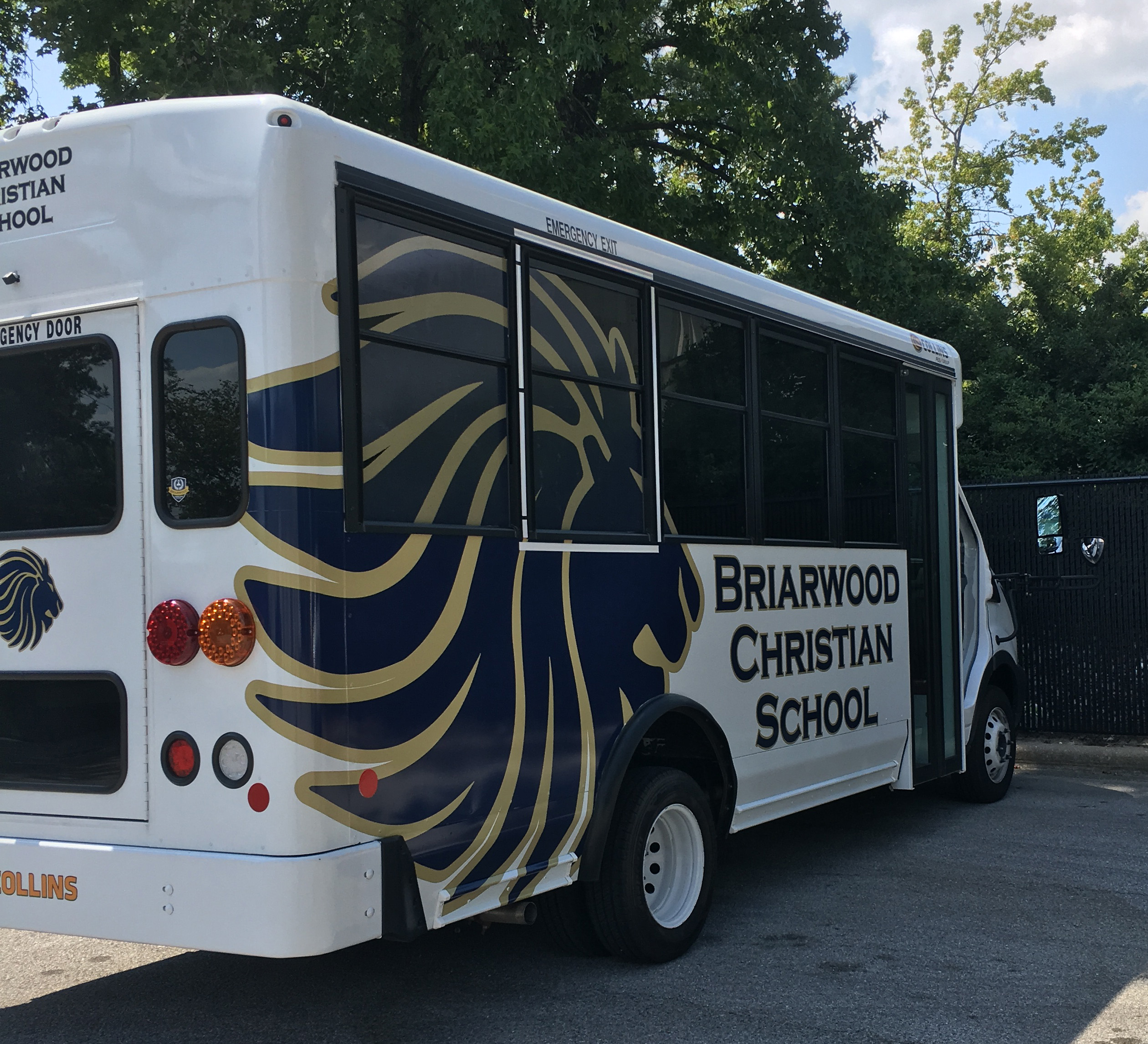 Briarwood school bus wrap