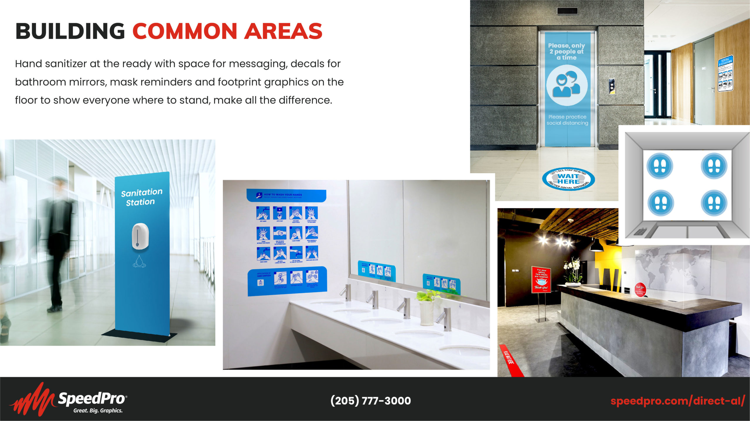 SpeedPro building common areas presentation graphic