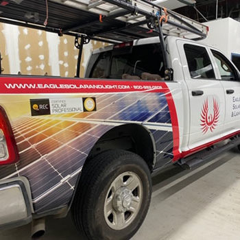Eagle Solar Truck Wrap