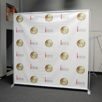 ima step and repeat banner