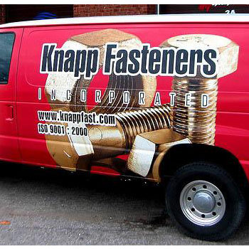Knapp Fasteners vehicle wrap