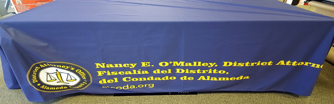 district attorney table cover