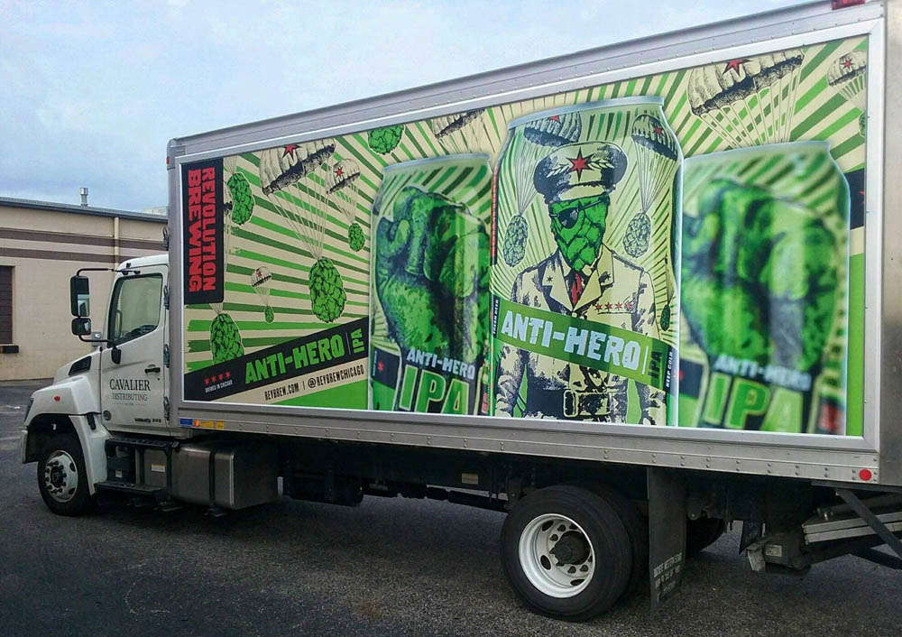 brewery wrap for delivery truck