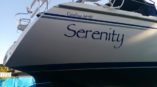 Serenity boat decal