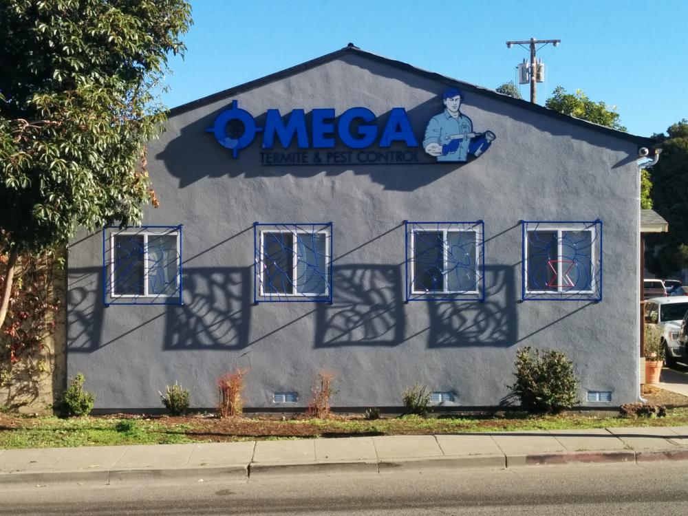 Omega Pest custom signs