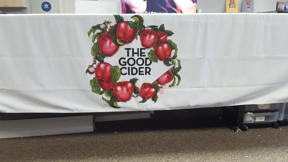 The Good Cider table cover