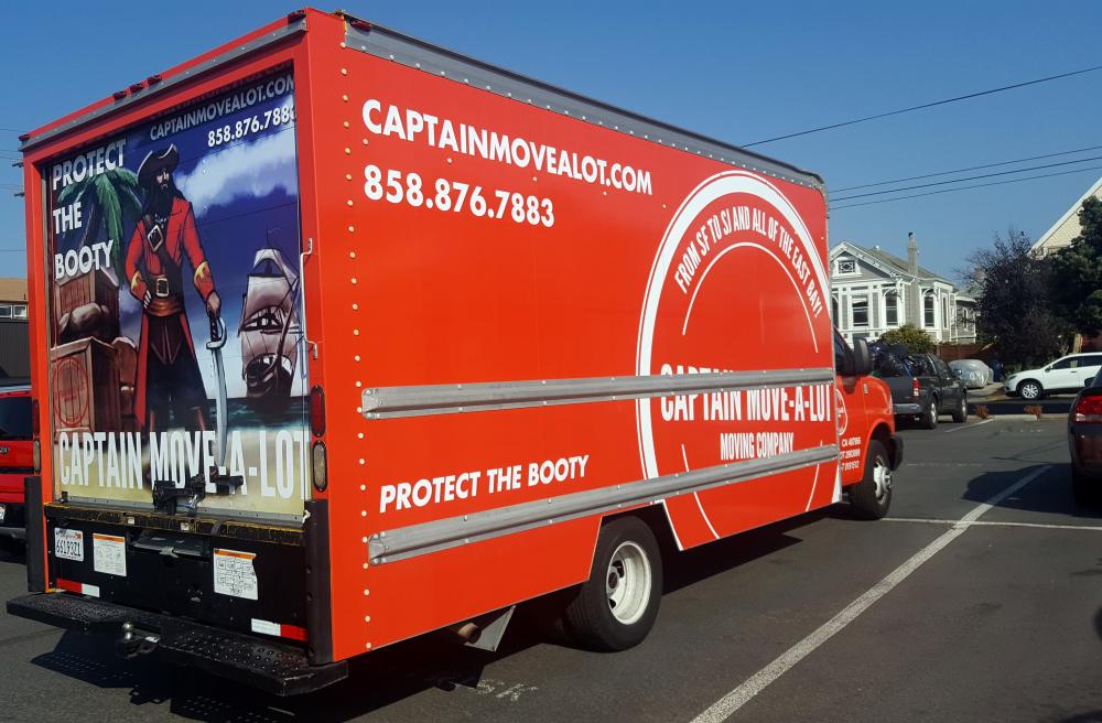 Captain Move-a-Lot truck wrap
