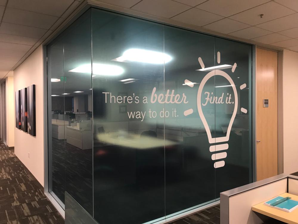There's a better way to do it conference room window graphic